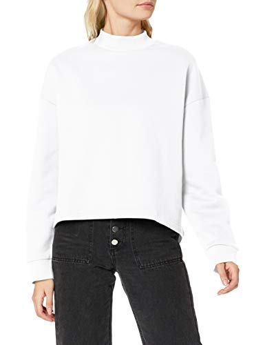 Urban Classics Damen TB3012-Ladies Oversized High Neck Crew Sweatshirts, White, 3XL von Urban Classics