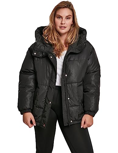 Urban Classics Damen Ladies Oversized Hooded Puffer Jacke, Black (Black 00007), S von Urban Classics
