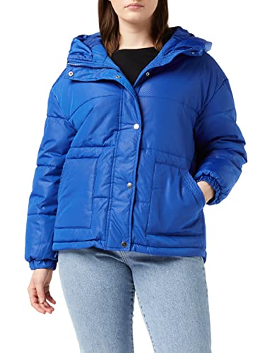 Urban Classics Damen Ladies Oversized Hooded Puffer Jacke, Blue (Royal 00205), XS von Urban Classics