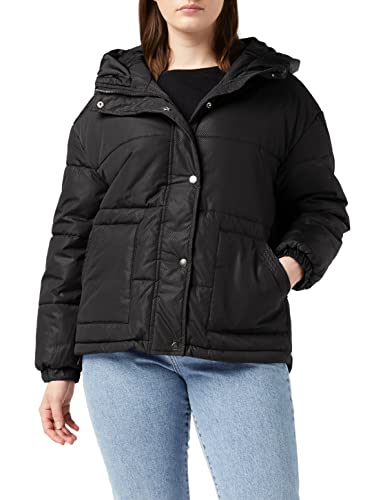 Urban Classics Damen Ladies Oversized Hooded Puffer Jacke, Black (Black 00007), M von Urban Classics