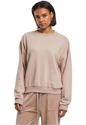Urban Classics Damen Ladies Oversized Light Terry Crewneck duskrose, S von Urban Classics