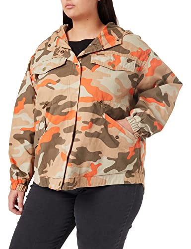 Urban Classics Ladies Oversized Camo Parka Jacket Brick camo XXL von Urban Classics