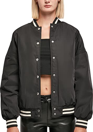 Urban Classics Damen Ladies Oversized Recycled College Jacket Jacke, Schwarz, 3XL EU von Urban Classics