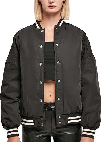 Urban Classics Damen Ladies Oversized Recycled College Jacket Jacke, Schwarz, L EU von Urban Classics