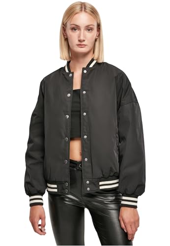 Urban Classics Damen Ladies Oversized Recycled College Jacket Jacke, Schwarz, S EU von Urban Classics