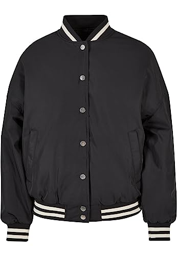 Urban Classics Damen Ladies Oversized Recycled College Jacket Jacke, Schwarz, XL EU von Urban Classics