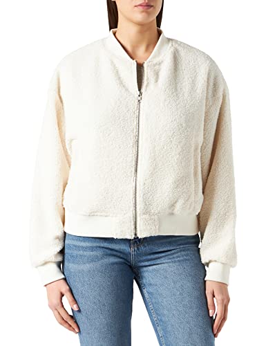 Urban Classics Damen Ladies Oversized Sherpa Bomber Jacket Jacke, whitesand, XXL von Urban Classics