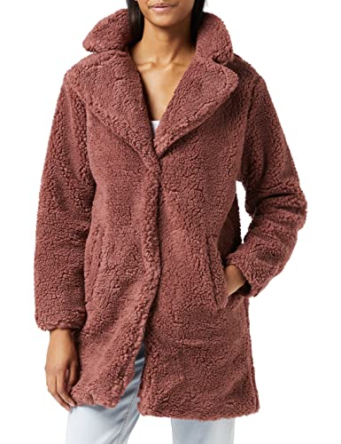 Urban Classics Damen Ladies Oversized Sherpa Coat Jacket, Rosa (Darkrose 01472), 5XL Große Größen EU von Urban Classics