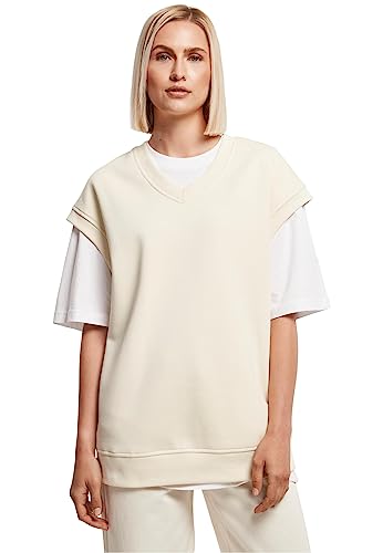 Urban Classics Damen Ladies Oversized Sweat Slipover Sweatshirt, whitesand, M von Urban Classics