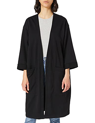 Urban Classics Damen Ladies Oversized Terry Cardigan Strickjacke, Black, XS von Urban Classics