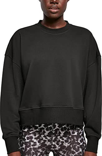 Urban Classics Damen Ladies Oversized Terry Crewneck Sweatshirt, Schwarz, XS EU von Urban Classics