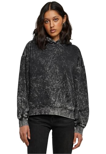 Urban Classics Damen Ladies Oversized Towel Washed Hoody Kapuzenpullover, Black, M von Urban Classics