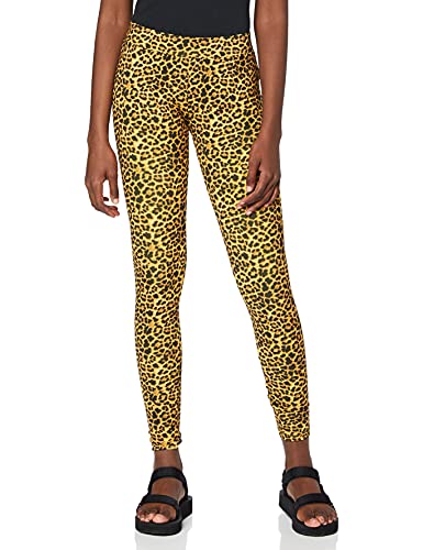 Urban Classics Damen Animal Print Leggings, Farbe Leo, Größe: 4XL von Urban Classics