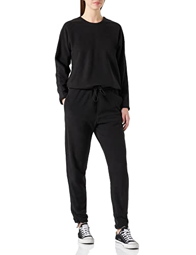 Urban Classics Damen TB3028-Ladies Polar Fleece Jumpsuit, Schwarz (Black 00007), 0046 von Urban Classics