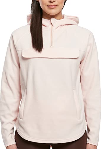 Urban Classics Damen Ladies Polar Fleece Pull Over Hoody Sweatshirt, pink, XXL von Urban Classics