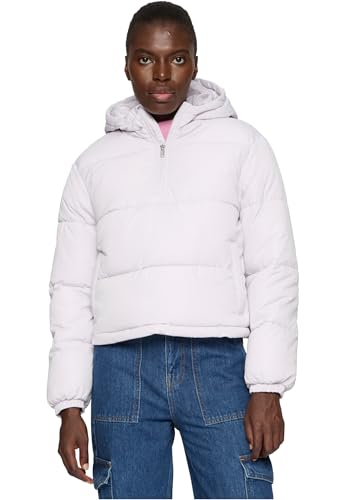 Urban Classics Damen Ladies Puffer Pull Over Jacket Jacke, softlilac, 4XL von Urban Classics
