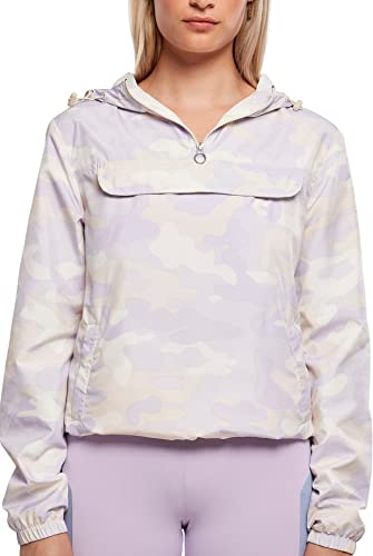 Urban Classics Damen Ladies Camo Pull Over Jacket Jacke, lilaccamo, S von Urban Classics