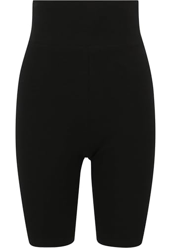 Urban Classics Damen Ladies Radler-Hose High Waist Cycle Yoga-Shorts, Black/White, XXL von Urban Classics