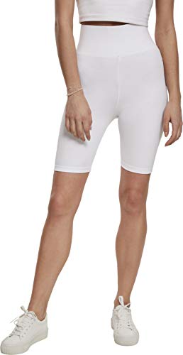 Urban Classics Damen Ladies Radler-Hose High Waist Cycle Yoga-Shorts , White, XS von Urban Classics