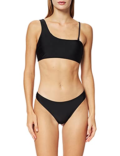 Urban Classics Damen TB4383-Ladies Recycled Asymmetric Tank Top Bikini, Black, S von Urban Classics