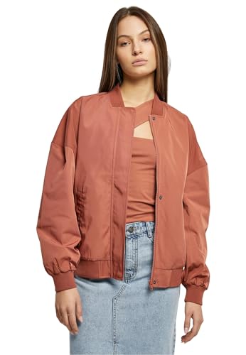 Urban Classics Damen Jacke Ladies Recycled Oversized Light Bomber Jacket terracotta S von Urban Classics