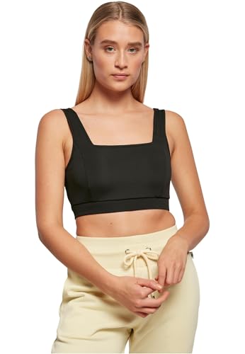 Urban Classics Damen Ladies Recycled Squared Bra Sport BH, Schwarz, M EU von Urban Classics