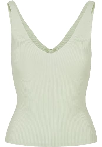 Urban Classics Damen Ladies Rib Knit Top T-Shirt, Lightmint, XS EU von Urban Classics