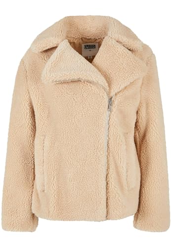 Urban Classics Damen TB5433-Ladies Sherpa Biker Jacket Jacke, unionbeige, 4XL von Urban Classics