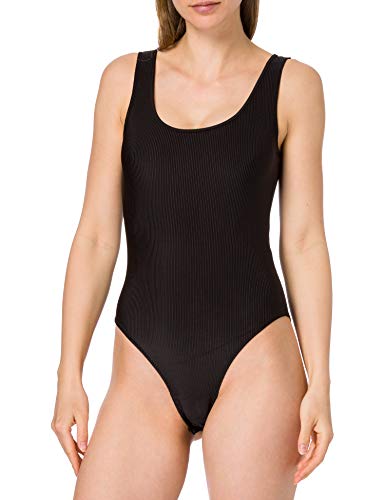 Urban Classics Damen Ladies Shiny Rib Body Baselayer, Black, 5XL von Urban Classics