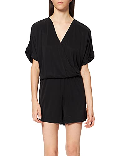 Urban Classics Damen Ladies Short Modal Jumpsuit T-Shirt, Schwarz, L von Urban Classics