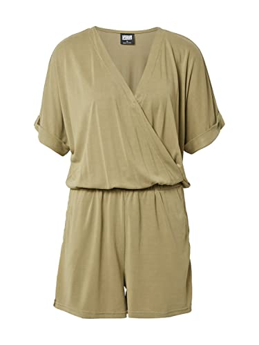 Urban Classics Damen TB4370-Ladies Short Modal Jumpsuit T-Shirt, Khaki, XL von Urban Classics