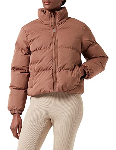 Urban Classics Damen Ladies Short Peached Puffer Jacket Jacke, bark, 3XL von Urban Classics