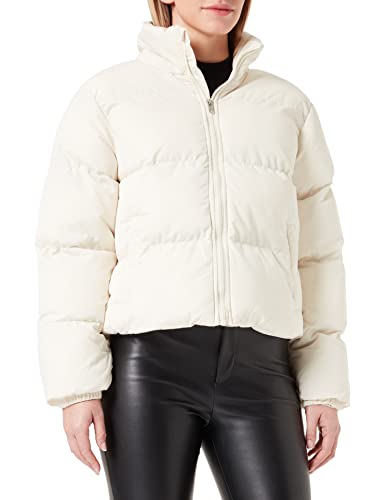 Urban Classics Damen Ladies Short Peached Puffer Jacket Jacke, whitesand, L Urban Classics Damen Ladies Short Peached Puffer Jacket Jacke, whitesand, L von Urban Classics
