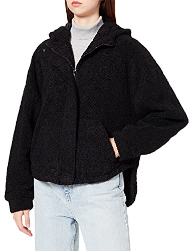 Urban Classics Damen Ladies Short Sherpa Jacket Jacke, Black, S von Urban Classics