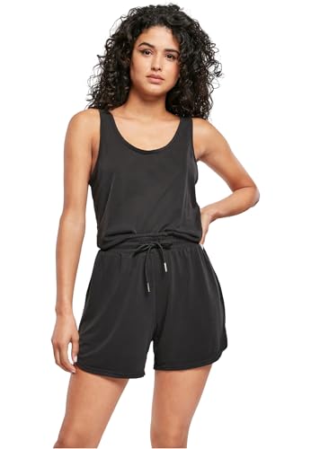 Urban Classics Damen Ladies Short Sleevless Modal Jumpsuit T-Shirt, Schwarz, 3XL von Urban Classics