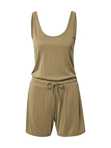 Urban Classics Damen Ladies Short Sleevless Modal Jumpsuit T-Shirt, Khaki, S von Urban Classics