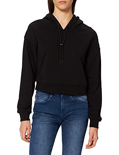 Urban Classics Damen TB4081-Ladies Short Terry Hoody Kapuzenpullover, Black, S von Urban Classics