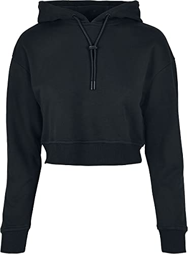 Urban Classics Damen TB4081-Ladies Short Terry Hoody Kapuzenpullover, Black, S von Urban Classics