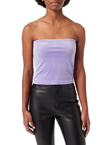 Urban Classics Damen TB4522-Ladies Short Velvet Tube Top T-Shirt, Lavender, M von Urban Classics