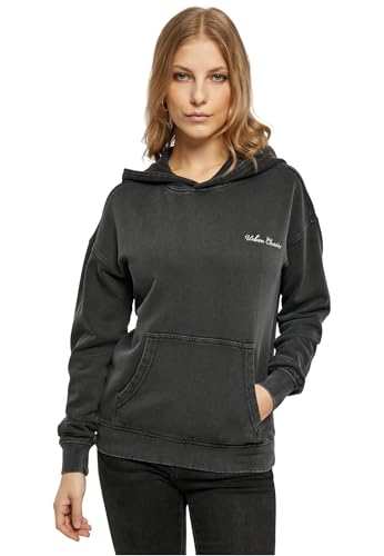 Urban Classics Damen Kapuzenpullover Ladies Small Embroidery Terry Hoody Black XXL von Urban Classics