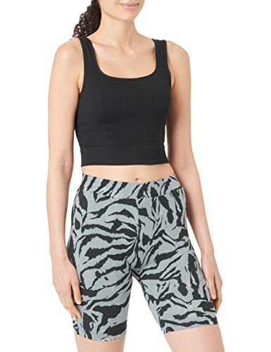 Urban Classics Damen TB4791-Ladies Soft AOP Cycle Yoga-Shorts, blackzebra, S von Urban Classics