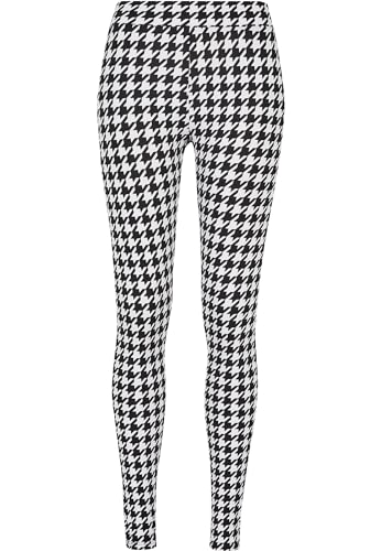 Urban Classics Damen TB4771-Ladies Soft AOP Leggings, blackhoundstooth, 3XL von Urban Classics