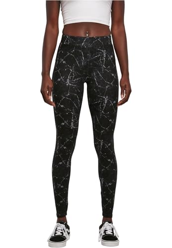 Urban Classics Damen Ladies Soft AOP Leggings blackmarble, S Urban Classics Damen Ladies Soft AOP Leggings blackmarble, S von Urban Classics