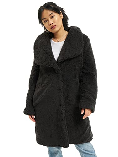 Urban Classics Damen TB2373-Ladies Soft Sherpa Coat Parka, Schwarz (Black 00007), Medium von Urban Classics