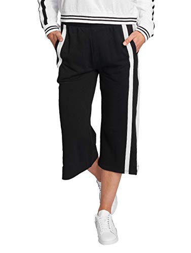 Urban Classics Damen TB1977-Ladies Taped Terry Culotte Sporthose, Black/White, 4XL von Urban Classics