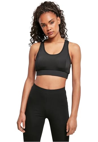 Urban Classics Ladies Tech Mesh Bra, Black, M von Urban Classics