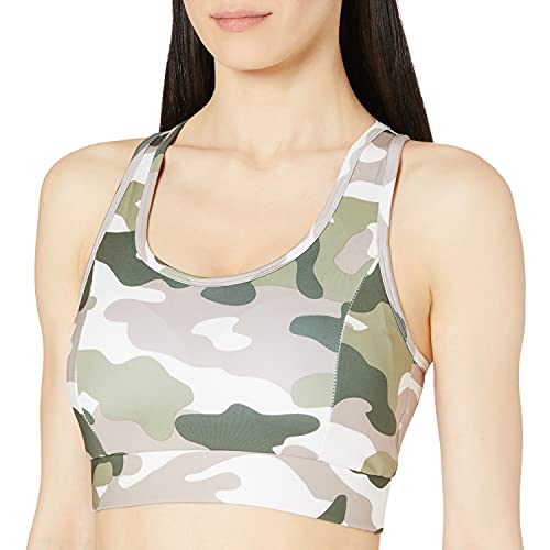 Urban Classics Damen TB4070-Ladies Tech Mesh Bra Sport-BH, duskrose camo, L von Urban Classics