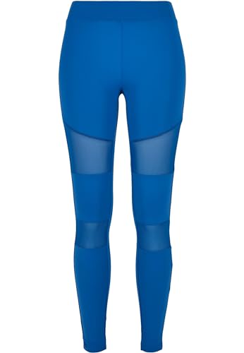 Urban Classics Damen Ladies Tech Mesh Leggings, Sporty Blue, S EU von Urban Classics