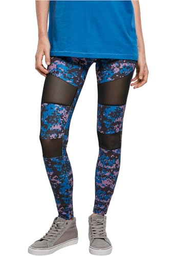 Urban Classics Damen Leggings, Normal, Baumwolle, Digital Duskviolet Camo, M von Urban Classics