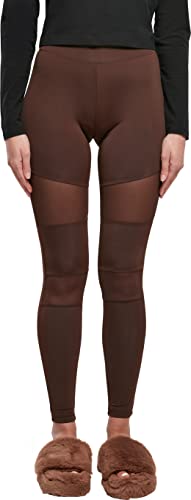 Urban Classics Damen Ladies Tech Mesh Leggings Yoga Pants, Brown, XXL von Urban Classics